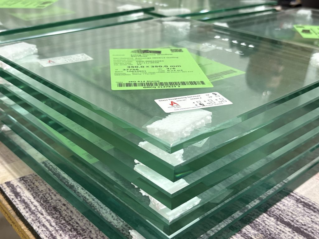 glass ready for punch test, punch method for toughened glass